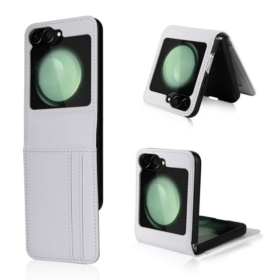 Motorola Razr + / Plus 2024 Case,Motorola Razr + / Plus 2024 Luxury Premium PU Leather Wallet Protective Phone Case Card Slots Pocket Purse Women Man Cover Case for Motorola Razr + / Plus 2024, White