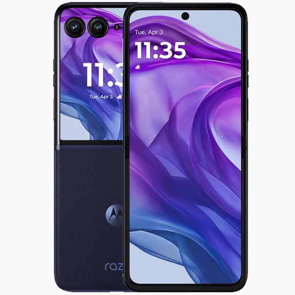 Motorola Razr 50 Ultra DUAL SIM 512GB ROM + 12GB RAM (GSM | CDMA) Factory Unlocked 5G Smartphone (Midnight blue) - International Version