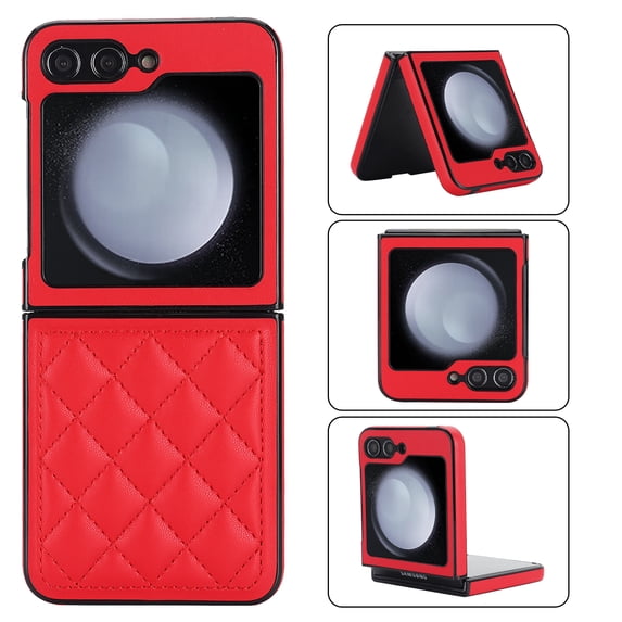for Motorola Razr 60 / Motorola Razr 2025 Case Elegant PU Leather, Protective Premium Slim Thin Phone Case for Women Girls Compatible with Motorola Razr 60/Razr 2025, Red