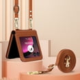 thumbnail image 1 of for Motorola Razr 60 / Motorola Razr 2025 Crossbody Wallet Case with Built-in Card Slots Premium PU Leather Wristlet Strap and Lanyard, Carrying Handbag Phone Case for Women Girls, Brown, 1 of 6