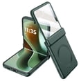 thumbnail image 1 of for Motorola Razr 60 / Razr 2025 / Razr+ 2024 Case, Compatible with Magsafe, [Hinge Protection] Ultra-Thin Protective Case with Small Screen Protector, Hard PC, Matte Skin Friendly, Green, 1 of 6