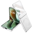 thumbnail image 1 of for Motorola Razr 60 / Razr 2025 / Razr+ 2024 Case, Compatible with Magsafe, [Hinge Protection] Ultra-Thin Protective Case with Small Screen Protector, Hard PC, Matte Skin Friendly, Silver, 1 of 6