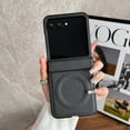 thumbnail image 1 of for Motorola Razr 60 Ultra Magnetic Case, [Support Wireless Charging] Premium PU Leather Shockproof Anti-Scratch Rugged Phone Cover with Hinge Protection for Motorola Razr 60 Ultra, Black, 1 of 11