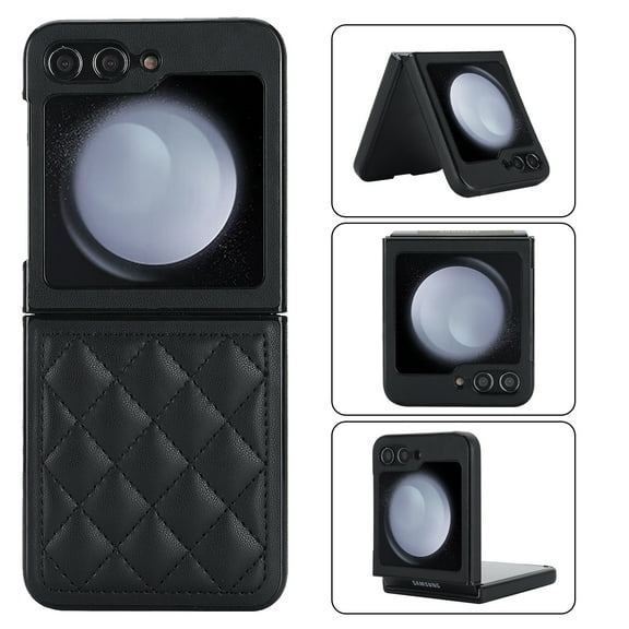 for Motorola Razr 60 Ultra/Motorola Razr Ultra 2025 Case Elegant PU Leather, Protective Premium Slim Thin Phone Case for Women Girls Compatible with Motorola Razr 60 Ultra/Razr Ultra 2025, Black