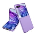 thumbnail image 1 of for Motorola Razr 60 Ultra / Motorola Razr Ultra 2025 Case with Front Tempered Glass Screen Protector, Ultra Slim Hard PC Anti-Scratch Drop Protective Shock Absorption Phone Cover - Purple, 1 of 9