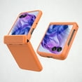 thumbnail image 1 of for Motorola Razr 60 Ultra / Razr Ultra 2025 Case with Hinge Protection, Built-in External Tempered Glass Screen Protector, Slim Shock Absorbing Fiber Drop Protective Case, Orange, 1 of 8