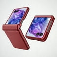 thumbnail image 1 of for Motorola Razr 60 Ultra / Razr Ultra 2025 Case with Hinge Protection, Built-in External Tempered Glass Screen Protector, Slim Shock Absorbing Fiber Drop Protective Case, Colared, 1 of 8