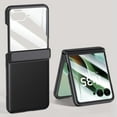 thumbnail image 1 of for Motorola Razr 60 Ultra / Razr Ultra  2025 Case with Hinge Protection, PU Leather Slim Cover with Tempered Glass Screen Protector, Lightweight Anti-Scratch Drop Protective Phone Case, Black, 1 of 8