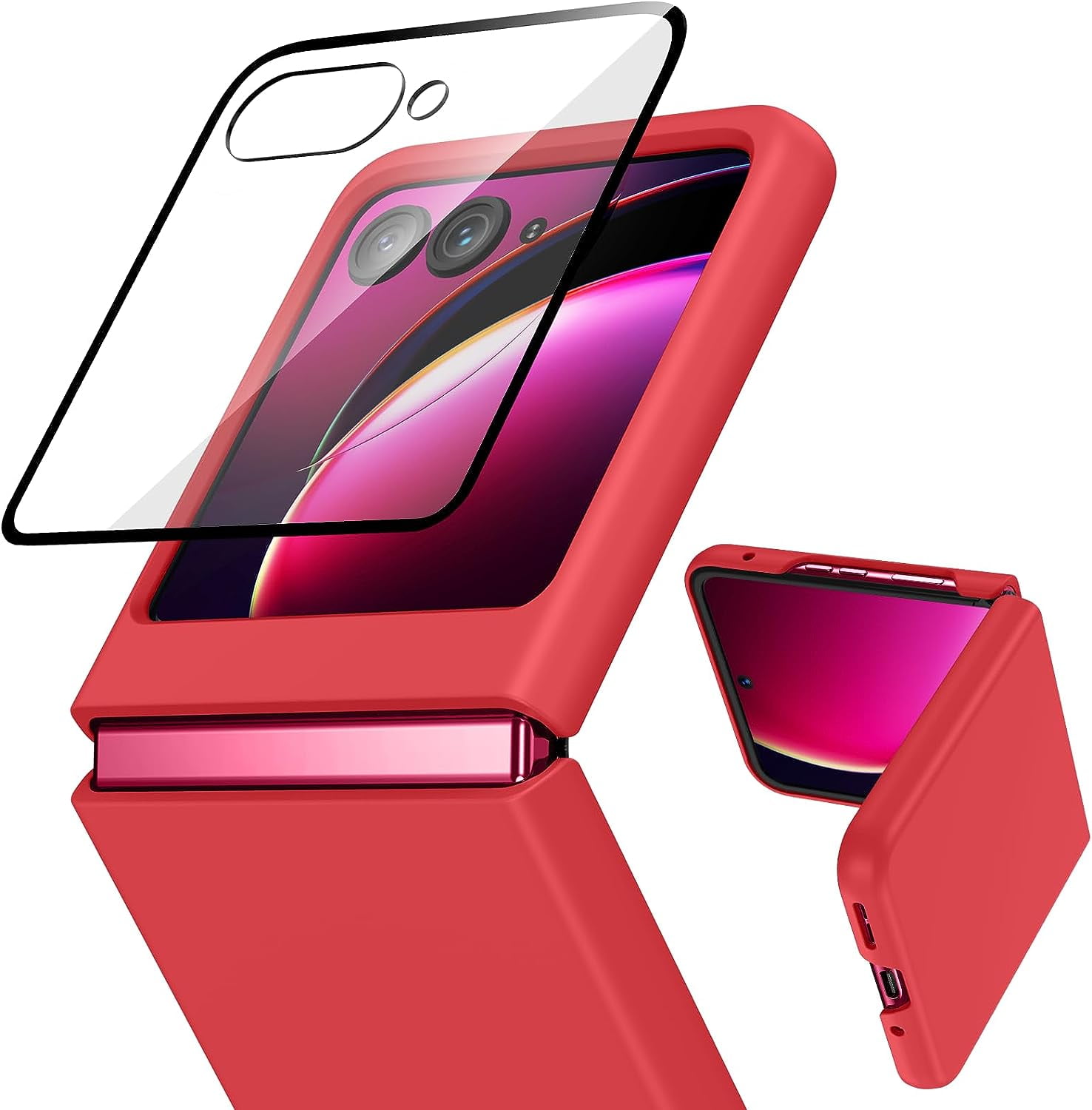 Motorola Razr Plus (2023) Case, [Builtin Ultra HD Camera Tempered