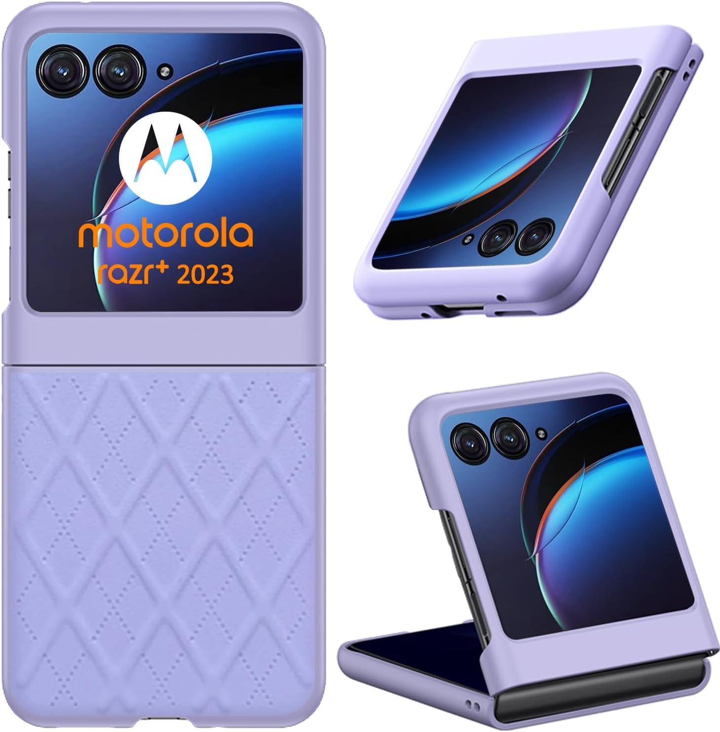 Motorola Razr Plus 2023 Case Cover, Rhombus Diamond Pattern Phone Case ...