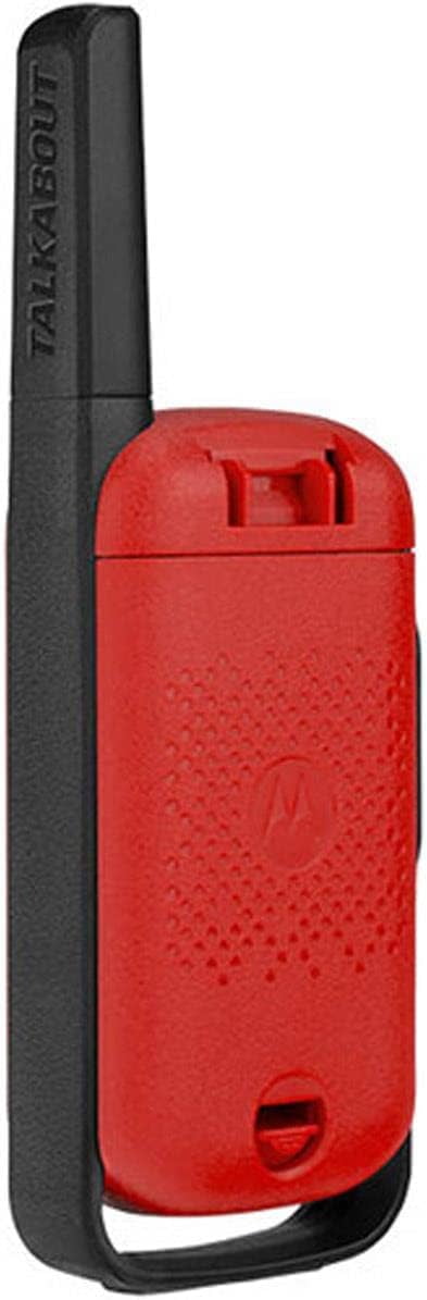 Motorola Solutions T110 Two-Way Radio Red W/Black Alkaline Two-Pack