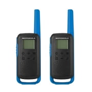 Motorola Solutions T270 25 mi. Two-Way Radio Black/Blue 2-Pack
