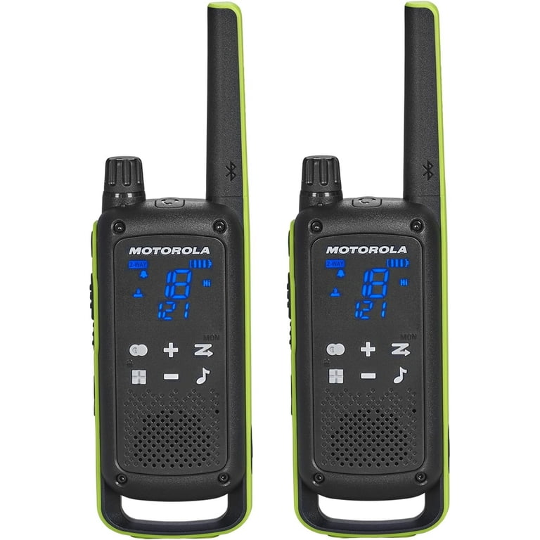 Motorola T803 Two-Way Radios 35 mi Bluetooth, Weatherproof, Lime