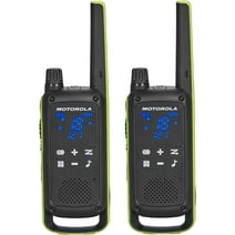 Motorola Solutions T803 Two-Way Radio 35 mi. Bluetooth w/Charging Dock 2-Pack (Lime Green)