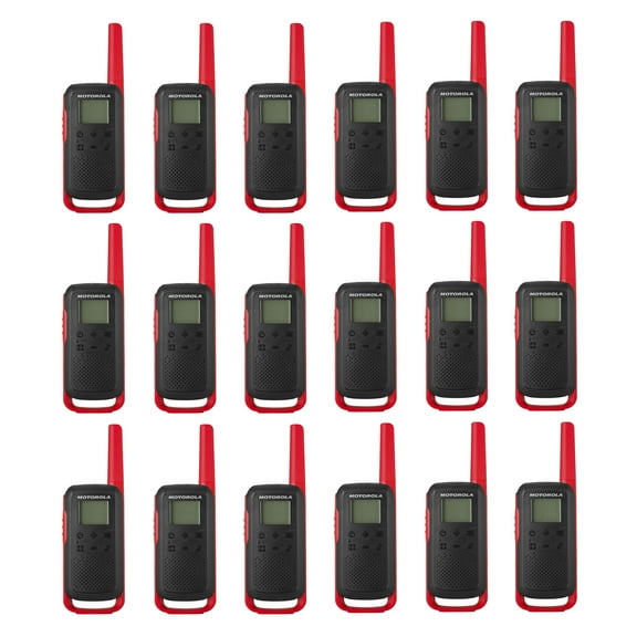 Motorola Solutions Talkabout T210TP Two-Way Radio, Green, Blue, Orange - 18 Pack