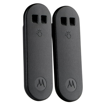 Motorola Whistle Belt Clip, Black, Twin Pack