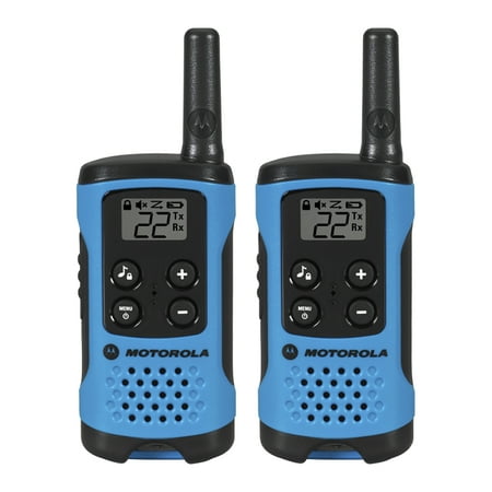 Motorola Talkabout T100 FRS 2-Way Radios, Neon Blue
