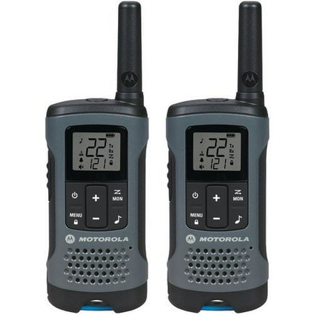 Motorola - Talkabout 20-Mile, 22-Channel FRS/GMRS 2-Way Radio (Pair) - Dark Gray