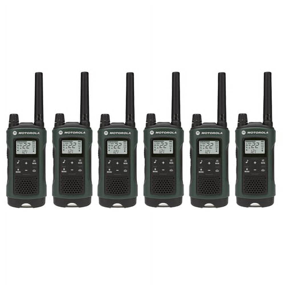 Motorola Talkabout T465 22 Channels 35 Mile Range NOAA Two-Way Radios 6-pk 