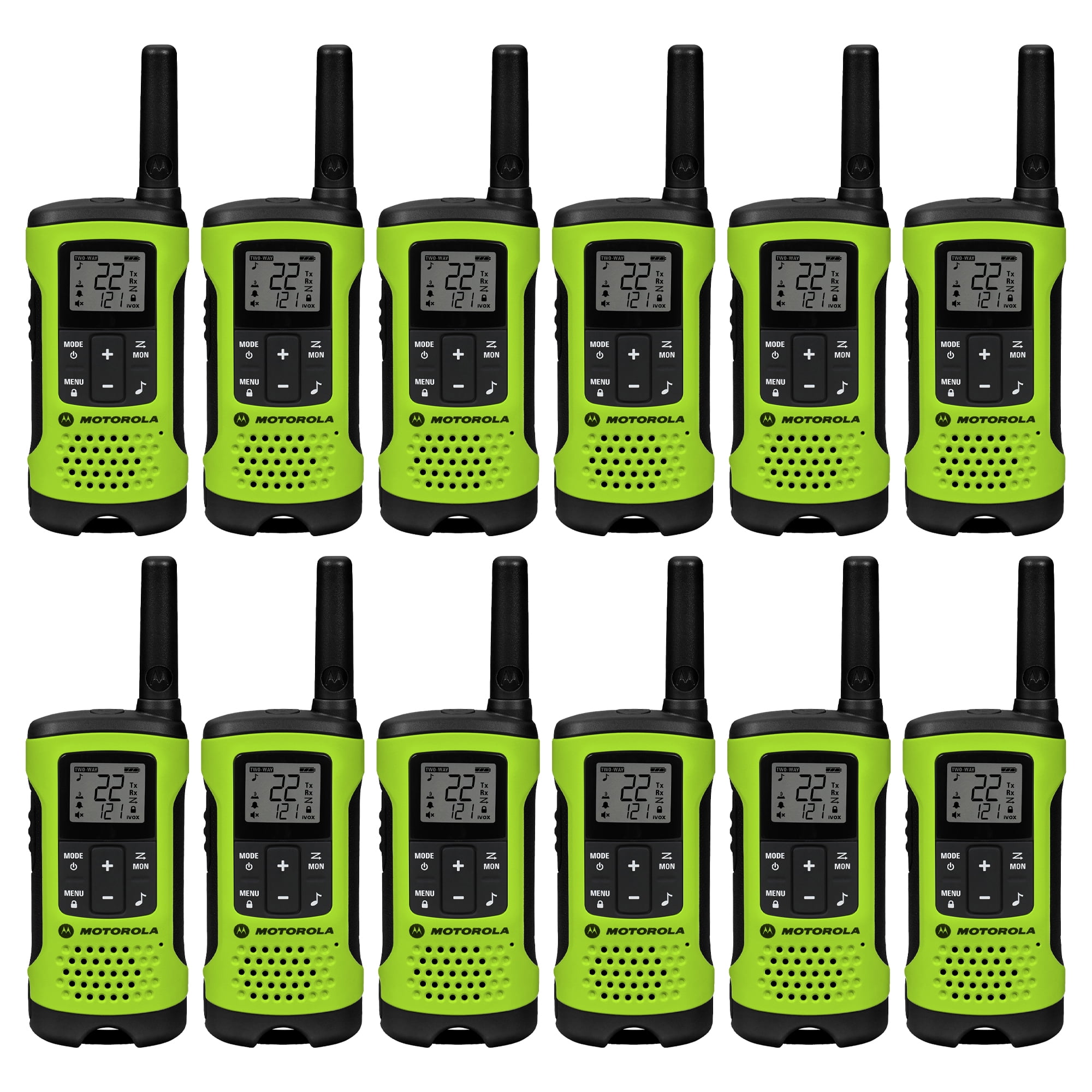 Motorola Talkabout T600 TwoWay Radios, 35 mile, Walkie Talkie (12 Pack