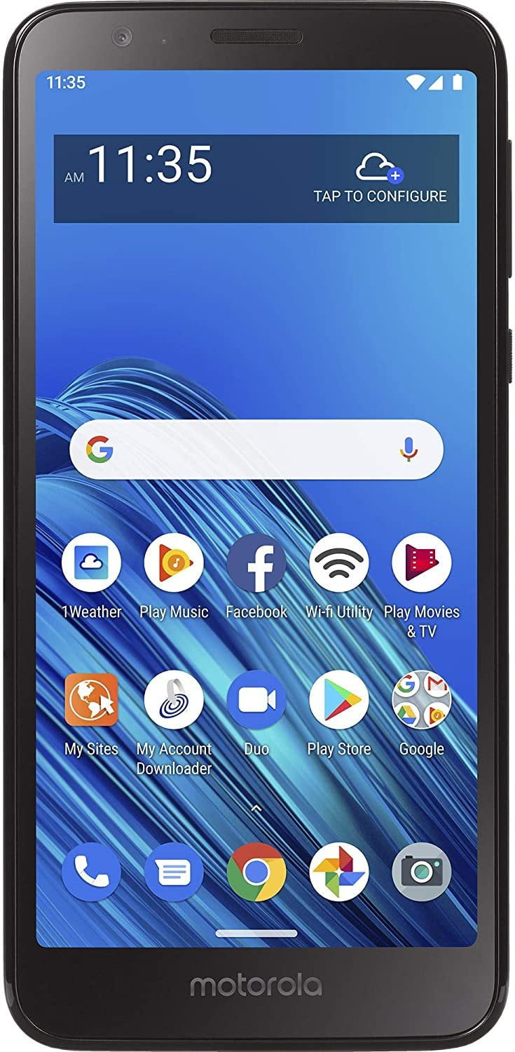 Motorola TracFone Moto E6 4G LTE Prepaid Smartphone Locked  Black  32GB