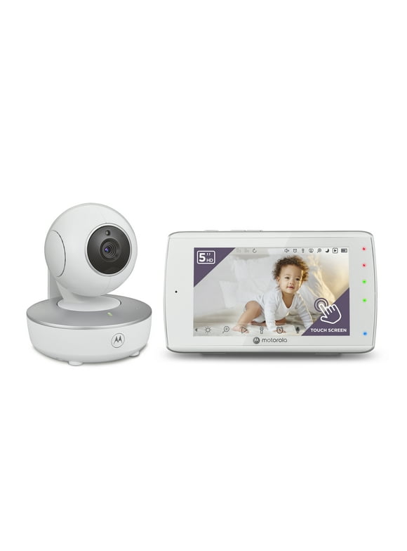 Motorola VM36XL Touch Connect 5" HD Wi-Fi Video Baby Monitor with Touch Screen | Remote Pan, Tilt & Zoom Camera | Lullabies, Room Temperature Sensor and Two-Way Audio