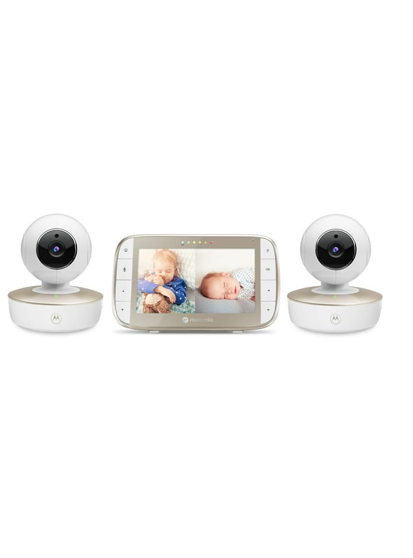 Motorola VM50G-2 Video Baby Monitor w/ 5" Color Screen and (2) Remote Cameras | 2-Way Audio & Night Vision