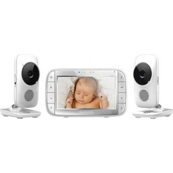 Motorola Video Baby Monitor with (2) 2.4GHz Cameras, 5" Screen, Color, 2 Piece