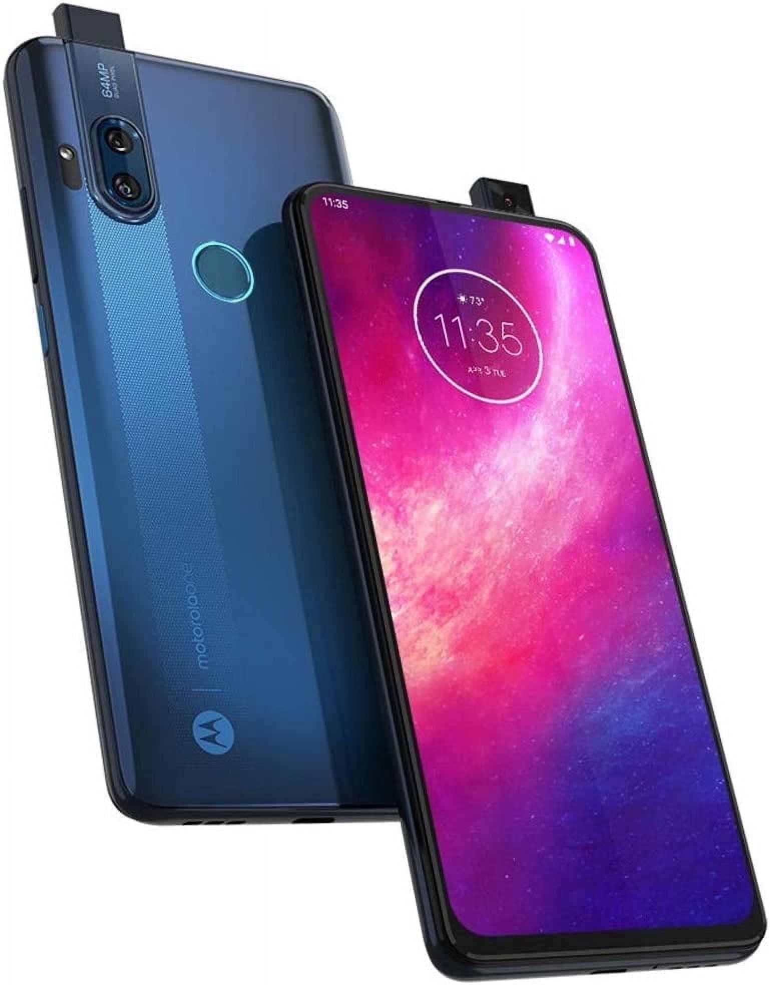 Motorola X2027-1 One Hyper 128GB Unlocked Smartphone, Sea Blue