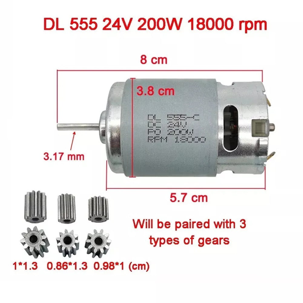 Moteur électrique RS550/RS390/RS380 12V/24V - Pour Voiture RC, Fiable, Neuf
