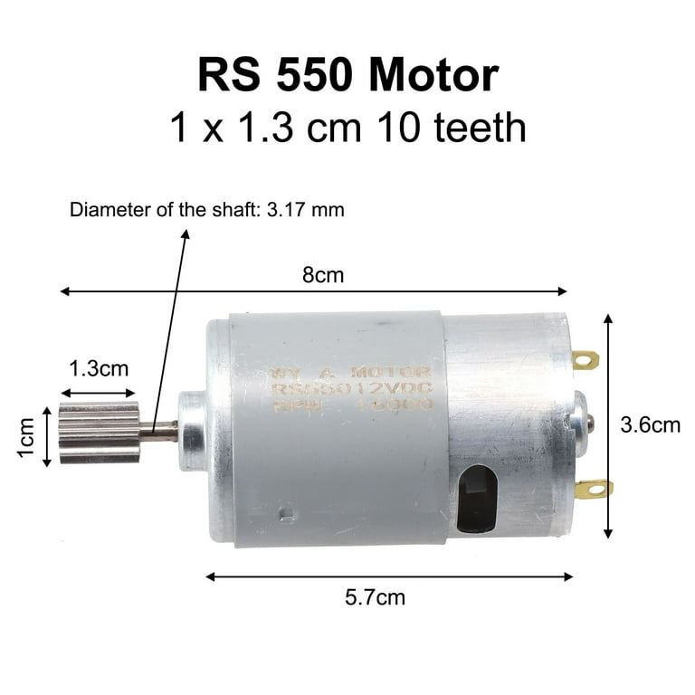 Johnson Electric RS-550 Motor Replacement Motor 12V 21000RPM High