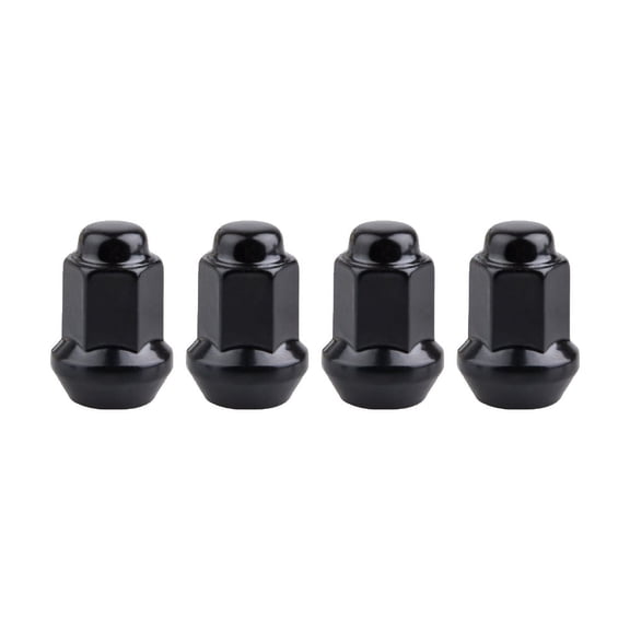 Motosport Alloys (4pk) Tapered Lug Nut 3/8" with 14mm Head Black for Polaris SPORTSMAN 500 H.O. 2008-2013