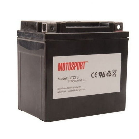 Motosport Maintenance-Free Battery with Acid GTZ7S for Kawasaki KLX450R 2008-2009