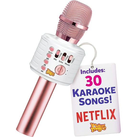 Motown Magic, Bluetooth Karaoke Microphone | Includes 30 Famous Songs |Kids Karaoke Microphone | Birthday Gift for Boys and Girls Ages 3 4 5 6 7 8+