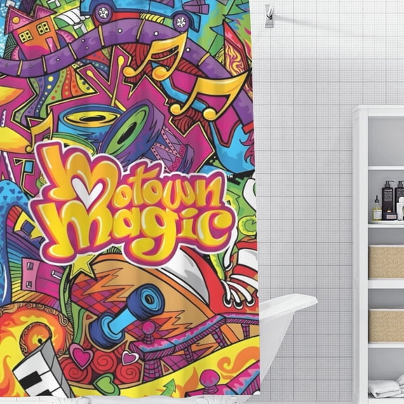 Motown Magic Shower Curtain 59*71 Inches Waterproof And Durable Vivid Patterns Instantly Elevates Bathroom Style