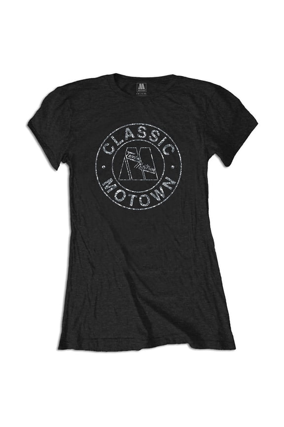 Motown Records Ladies Embellished T-Shirt: Classic (Medium)