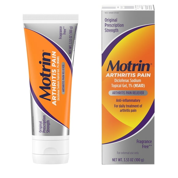 Motrin Arthritis Pain Relief Diclofenac Sodium Topical Gel 1%, 3.53 oz