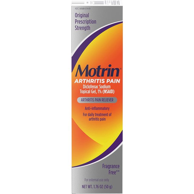 Motrin Arthritis Pain Relief Diclofenac Sodium Topical Gel 1, Anti