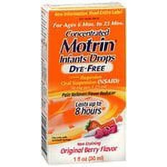 Motrin Dropper Motrin Concentrated Infants Drops Berry Flavor, 1 fl oz HSA/FSA ...