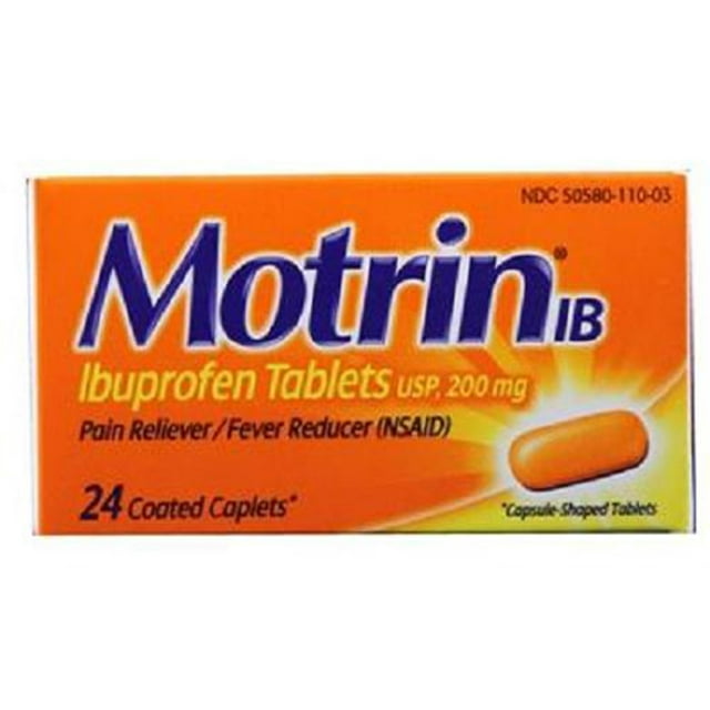 Motrin Ib, Pain/Fever Reducer Caplets, Count 1 - Headache/Pain Relief / Grab Varieties & Flavors