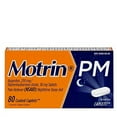 thumbnail image 1 of Motrin PM Caplets, 200 mg Ibuprofen & 38 mg Sleep Aid, Nighttime Relief for Minor Pains, 80 ct., 1 of 3