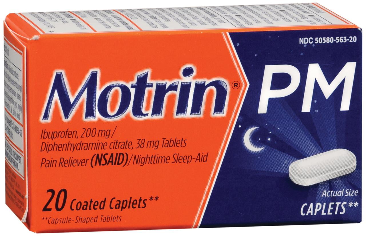 Motrin® PM Ibuprofen / Diphenhydramine Night Time Pain Relief