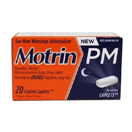 Motrin, Pm Pain/Fever Reducer, Count 1 - Medicine Cold/Sinus/Allergy / Grab Varieties & Flavors