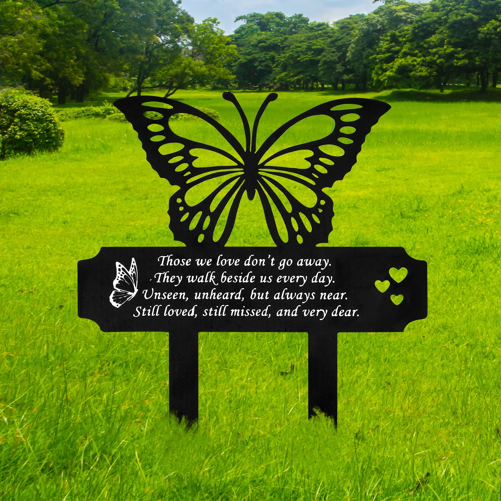 Txkrhwa Butterfly Memorial Stakes Metal Memorial Grave Markers