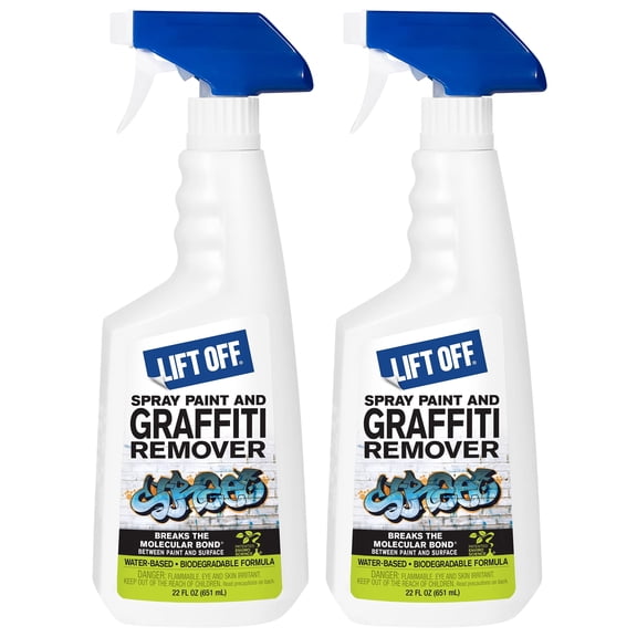 Lift Off 41101-2PK Spray Paint and Graffiti Remover, 22 Fl Oz, Pack of 2