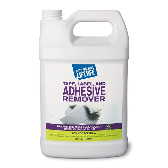 Lift Off 40801 Tape, Label, and Adhesive Remover Safely Removes Stickers, Glue, Decals, Sticky Residues, Gallon, Pack of 1