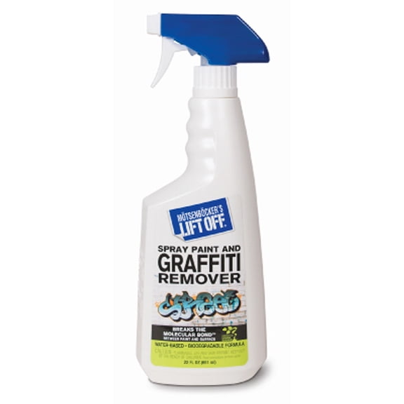 Lift Off 41101 Spray Paint and Graffiti Remover – Removes Spray Paint, Acrylic, and Enamel – Safe for Wood, Metal, Concrete, Plastic & More – Water-Based Formula – 22 fl oz