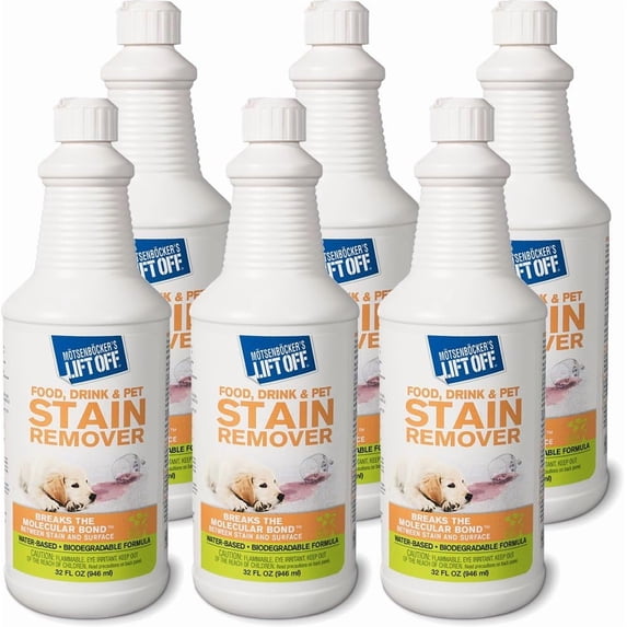 Lift Off 40503-6PK Food, Drink, and Pet Stain Remover, 32 Fl Oz, Pack of 6