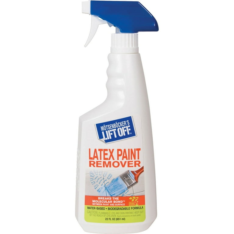 Mtsenbcker's Lift Off Latex Paint Remover - 22 fl oz (0.7 quart) - 1 Each - Water Based, Environmentally Friendly, Low VOC - White Mtsenbcker's Lift Off Latex Paint Remover - 22 fl oz (0.7 quart) - 1 Each - Water Based, Environmentally Friendly, Low VOC - White