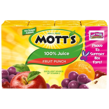 Mott,S 100% Juice Fruit Punch 8 Pk
